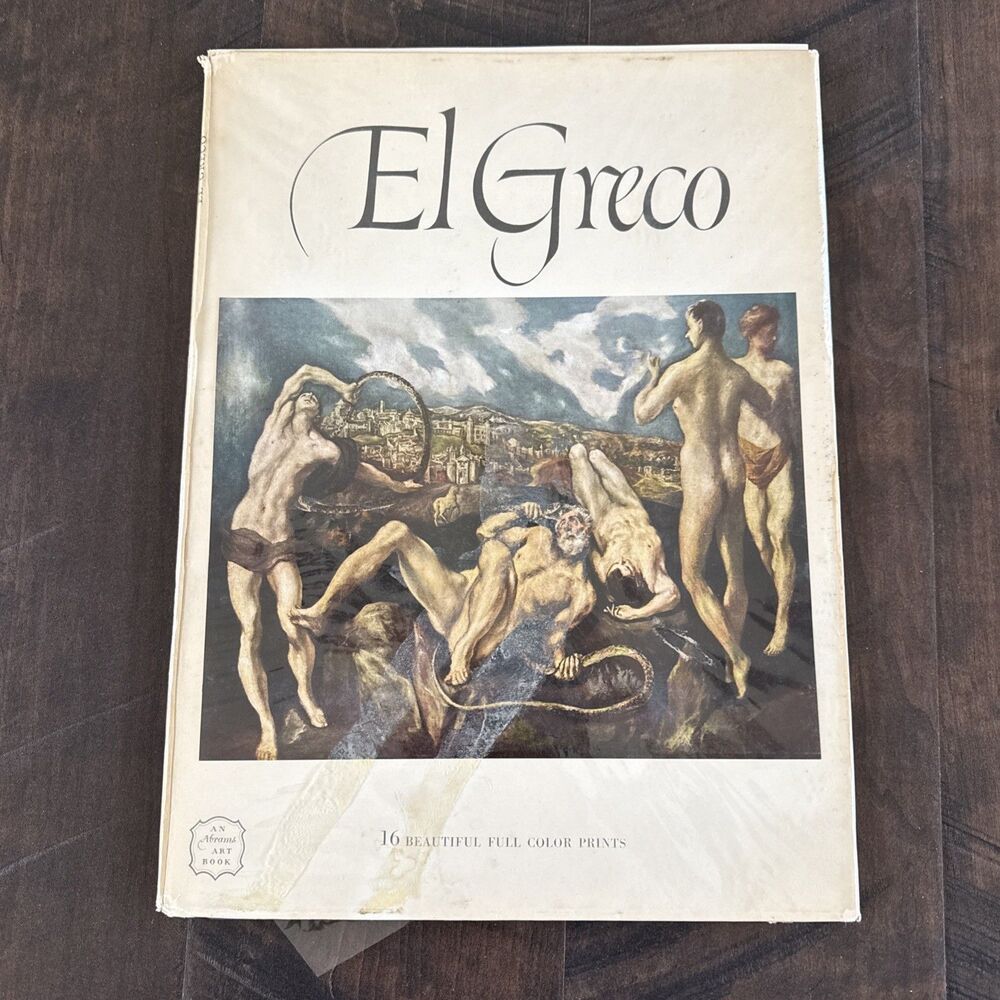 El Greco - 16 Beautiful Full‎ Color Prints-An Abrams Art Book - 1952 - Pre-owned